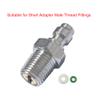 HMKUGO Quick-Disconnect Plug Adapter Sealing O-Ring x20,One-way Valve O-Ring x 20, O-Ring for Short Stainless Steel Male Thread Adapter view 3