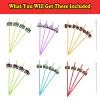24 Monster Truck Party Favors Car Reusable Straight Straws for Monster Truck Car Birthday Party Supplies with 2 Cleaning Brushes 6 Color Straws view 3