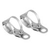 Zerone Universal Motorcycle Turn Signal Light Mount Brackets, Black Fork Clamp Relocation Kit, 30-45mm, 2 Pieces view 3