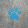 Transparent Decal Stickers of Dog Paw (Azure Blue) Premium Waterproof Vinyl Decal Stickers for Laptop Phone Accessory Helmet Car Window Mug Tuber Cup Door Wall Decoration ANDSKUSd19642BE080322 view 2