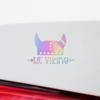 Transparent Decal Stickers of Lil Viking (Hologram) Premium Waterproof Vinyl Decal Stickers for Laptop Phone Accessory Helmet Car Window Mug Tuber Cup Door Wall Decoration ANDSKUSf90556HO080322 view 4