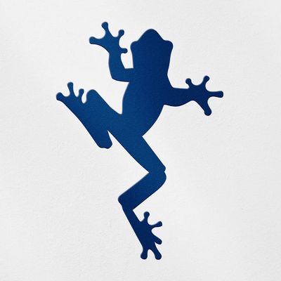 Transparent Decal Stickers of Frog Silhouette 2 (Navy Blue) Premium Waterproof Vinyl Decal Stickers for Laptop Phone Accessory Helmet Car Window Mug Tuber Cup Door Wall Decorati ANDSKUS814204AB080322