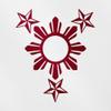Transparent Decal Stickers of 3 Stars One Sun (Burgundy) Premium Waterproof Vinyl Decal Stickers for Laptop Phone Accessory Helmet Car Window Mug Tuber Cup Door Wall Decoration ANDSKUS515734RE080322 view 1