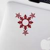 Transparent Decal Stickers of 3 Stars One Sun (Burgundy) Premium Waterproof Vinyl Decal Stickers for Laptop Phone Accessory Helmet Car Window Mug Tuber Cup Door Wall Decoration ANDSKUS515734RE080322 view 3