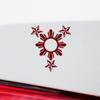 Transparent Decal Stickers of 3 Stars One Sun (Burgundy) Premium Waterproof Vinyl Decal Stickers for Laptop Phone Accessory Helmet Car Window Mug Tuber Cup Door Wall Decoration ANDSKUS515734RE080322 view 4