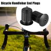 X AUTOHAUX 1 Pair Aluminum Alloy 17.5-22mm Handlebar End Plugs for Road Mountain Bicycle Adjustable Handlebar Bike Bar Ends Black view 2