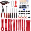 GOOACC 88Pcs Trim Removal Tool, Auto Push Pin Bumper Retainer Clip Set Fastener Terminal Remover Tool Adhesive Cable Clips Pry Kit Car Panel Radio Removal Auto Clip Pliers view 1