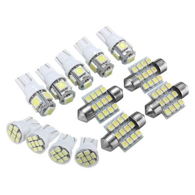 SGerste T10 SMD LED Car Interior Light Kit Festoon Map Dome Bulb License Plate Lights Xenon White 13pcs