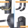 Motorcycle Helmet Holder Wall Mount 180 Degree Rotation Metal Bike Helmet Rack Mount Bicycle Helmet Display Stand Hanger with 2 Hooks Accessories for Motorcycle Bike Baseball Rugby - Gray, 2 Pcs view 3