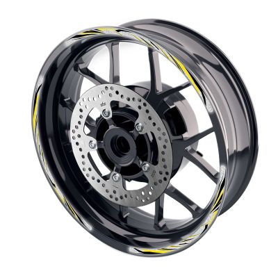 MC MOTOPARTS Yellow Reflective Wheel Rim Stickers SH12 Compatible with GSXR1000 01-20 19 18 17 16 15 1