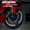 MC MOTOPARTS Yellow Reflective Wheel Rim Stickers SH12 Compatible with GSXR1000 01-20 19 18 17 16 15 1 view 2