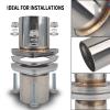 FGJQEFG Exhaust Flange Bolts Quick Fix Repair Pipe Kit w/Gasket & Hardware, 2.5'' Inch OD 3 Bolts T304 Stainless Steel Universal Flange Replacement Kit view 3