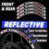 MC MOTOPARTS Red Reflective Wheel Rim Stickers SH24 Compatible with TUONO V4R 12-15 14 13 view 4