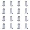 (16 Pack) Tusk Flat Base Lug Nut 10mm x 1.25mm Thread Pitch w/14mm Head Chrome for Honda TRX 250 Recon 1997-2009,2011-2014,2016-2024 view 1