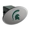 Michigan State Spartan Logo Secondary Oval Tow Trailer Hitch Cover Plug view 1