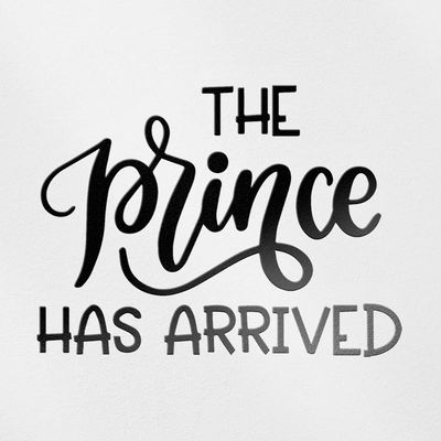 Transparent Decal Stickers of The Prince Has Arrived (Pink) Premium Waterproof Vinyl Decal Stickers for Laptop Phone Accessory Helmet Car Window Mug Tuber Cup Door Wall Decorati ANDSKUSf89471PI080922