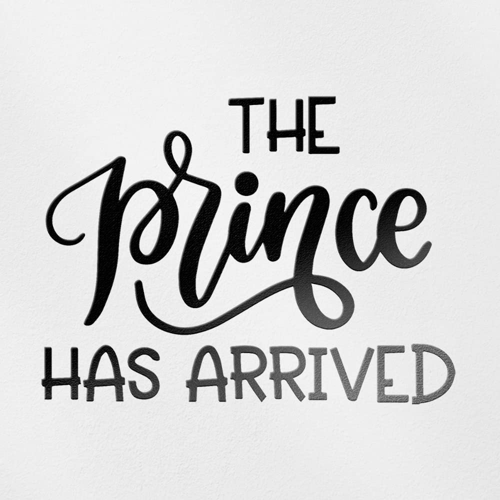 Transparent Decal Stickers of The Prince Has Arrived (Pink) Premium Waterproof Vinyl Decal Stickers for Laptop Phone Accessory Helmet Car Window Mug Tuber Cup Door Wall Decorati ANDSKUSf89471PI080922