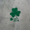 Transparent Decal Stickers of Good Luck (Green) Premium Waterproof Vinyl Decal Stickers for Laptop Phone Accessory Helmet Car Window Mug Tuber Cup Door Wall Decoration ANDSKUSf91902GR080922 view 2