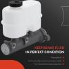 A-Premium Brake Master Cylinder with Reservoir and Cap view 3