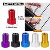 Alloygold Presta to Schrader Adapter, 5 Pcs, French/UK to US, with 15 Valve Caps, for Mountain & Road Bikes and Cars (Red) view 3