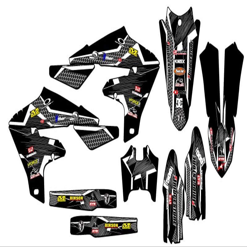 2020-2024 WR 250 F Podium Black Senge Graphics Base Kit Compatible with Yamaha