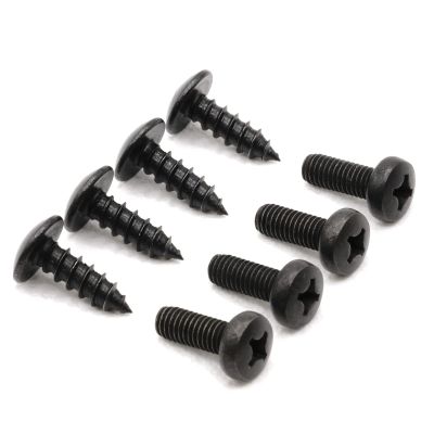 ReplacementScrews License Plate Screws Compatible with Infiniti - Stainless Steel - Front or Rear Mounting - Fits All Infiniti Models - Black Oxide (Pack of 8)