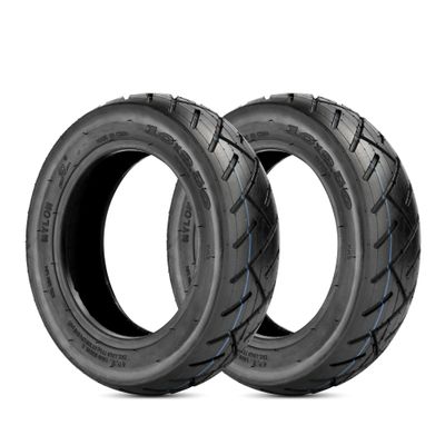 RUTU 10x2.50 Tires - 10 Inch Wheel Compatible with Electric Scooters Smart Self-Balance Scooters Boards with 6" Rims Fits 36v, 48v, 400w, 500w, 800w Hub Motor M365 Set of 2