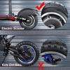 RUTU 10x2.50 Tires - 10 Inch Wheel Compatible with Electric Scooters Smart Self-Balance Scooters Boards with 6" Rims Fits 36v, 48v, 400w, 500w, 800w Hub Motor M365 Set of 2 view 3