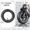 RUTU 10x2.50 Tire and Inner Tube Set - Replacement Parts for Smart Self Balancing Electric Scooters, Hover Board Fits 10" Scooter Wheels, 36v, 48v, 400w, 500w, 800w Hub Motor M365 view 2