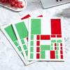 CANTENDO 3Pack Italy Flag Decal - Italy Flags Reflective Vinyl Car Stickers - for Car Window Bumper Waterproof Sticker (12 x 8.5 Inch) view 4