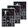 CANTENDO 3 Pack Pirate Edward Teach Flag Decal - Pirate Edward Teach Flags Reflective Vinyl Car Stickers - for Car Window Bumper Waterproof Sticker (12 x 8.5 Inch) view 1