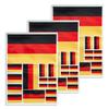 CANTENDO 3Pack Germany Flag Decal - Germany Flags Reflective Vinyl Car Stickers - for Car Window Bumper Waterproof Sticker (12 x 8.5 Inch) view 1