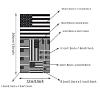 CANTENDO 3Pack Black US American Flag Decal - Black US American Flags Reflective Vinyl Car Stickers - for Car Window Bumper Waterproof Sticker (12 x 8.5 Inch) view 2