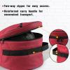 Harrison Howard Motorcycle Helmet Bag - Waterproof Helmet Storage Carrying Bag - Red view 3