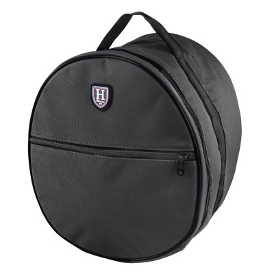 Harrison Howard Motorcycle Helmet Bag - Black - Waterproof - 600D Outer Shell - 340 Degree Zip - 2 Compartments - Top Handle - Sporty - One Size - Black