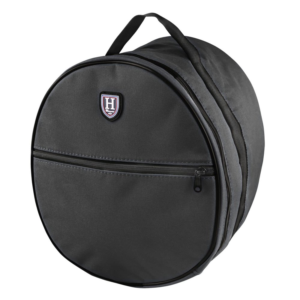 Harrison Howard Motorcycle Helmet Bag - Black - Waterproof - 600D Outer Shell - 340 Degree Zip - 2 Compartments - Top Handle - Sporty - One Size - Black