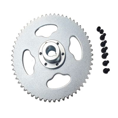 Hi-Gear Hub Adapter for 3/4'' Axle & #35 3/8'' Pitch 58T Sprocket 6 Hole fix Drive w keyed Axle Shaft Hub Adapter DIY, 58T - 3/4'' Shaft (Spk-58T-#35+Hub-3-4)