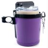Bike Cup Holder Handlebar Cruiser with Cell Phone Holder Key Holder for Bicycle Motorcycle Scooter Boat Purple view 1