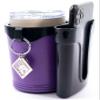 Bike Cup Holder Handlebar Cruiser with Cell Phone Holder Key Holder for Bicycle Motorcycle Scooter Boat Purple view 2