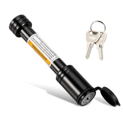 TOPSHINE Trailer Hitch Lock Black, Hitch Pin Lock with 5/8 Inch Diameter Anti-Theft Hitch Locking Pin for 2 Inch Receiver