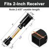 TOPSHINE Trailer Hitch Lock Black, Hitch Pin Lock with 5/8 Inch Diameter Anti-Theft Hitch Locking Pin for 2 Inch Receiver view 3