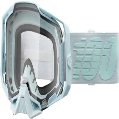 100% ARMEGA Premium Protective Sport Goggles with Ultra HD Lens & Nose Guard (Fargo - Clear Lens)