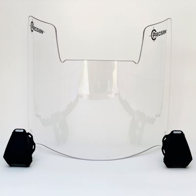 Precision Crystal Clear 2.0 Football Helmet Visor // Eye-Shield // Fits Major Brands Kids, Youth & Adult Helmets // Eye Protection for Helmet and Facemask