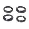 2pcs Motorcycle Fork Oil Seal 2Pcs Dust Seal Kit 4 Fork Seals Kit Replacement for Honda VT750 1100 Suzuki Black view 1