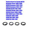 2pcs Motorcycle Fork Oil Seal 2Pcs Dust Seal Kit 4 Fork Seals Kit Replacement for Honda VT750 1100 Suzuki Black view 3