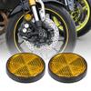 X AUTOHAUX 4pcs M6x1.0 Orange Plastic Universal Screw Mount Reflective Warning Reflector for Motorcycle Bike view 2