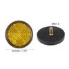 X AUTOHAUX 4pcs M6x1.0 Orange Plastic Universal Screw Mount Reflective Warning Reflector for Motorcycle Bike view 3