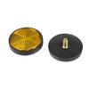 X AUTOHAUX 4pcs M6x1.0 Orange Plastic Universal Screw Mount Reflective Warning Reflector for Motorcycle Bike view 4