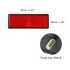 X AUTOHAUX 4pcs M5x0.8 Red Plastic Universal Screw Mount Reflective Warning Reflector for Motorcycle Bike view 3