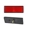 X AUTOHAUX 4pcs M5x0.8 Red Plastic Universal Screw Mount Reflective Warning Reflector for Motorcycle Bike view 4